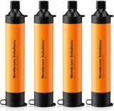 Membrane Solutions Straw Water Filter, Survival Filtration Portable Gear, Emergency Preparedness, Supply for Drinking Hiking Camping Travel Hunting Fishing Team Family Outing