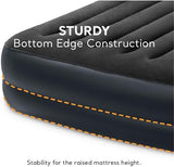 Intex 64123ED Dura-Beam Plus Pillow Rest Fiber-Tech – Queen Size – Built-in Electric Pump – 16.5in Bed Height – 600lb Weight Capacity