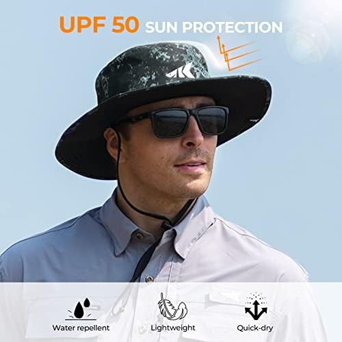 KastKing Sol Armis UPF 50 Boonie Hat - Sun Protection, Fishing, Beach & Hiking, Paddling, Rowing, Kayaking