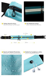 Fitgriff® Running Belt for Men & Women - Secure Jogging Pouch for Phone, Keys & Essentials - For All Cell Phones