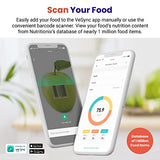 Etekcity Food Nutrition Scale, Smart Food Scale for calorie count, IPX6 Waterproof, Rechargeable, Bluetooth, Ounces and Grams for Weight Loss, Cooking, 304 Stainless Steel, Luminary 22lb