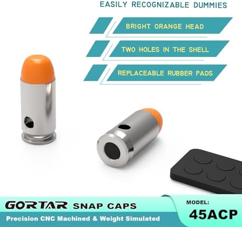 Snap Caps Training Dummy Rounds Practice Safe Loading Firing Close to Real Weight