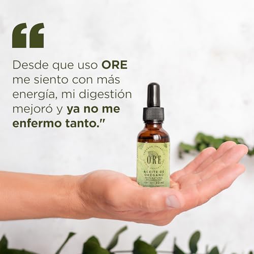 ORE Mexican Oregano Oil Drops 1 oz | 80% Carvacrol | Wildcrafted Herbal Extract for Immune & Respiratory Support | Natural Liquid Supplement | Non-GMO | Dropper Bottle