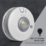 First Alert BRK Hardwire Combination Smoke & Carbon Monoxide Alarm with LED Strobe & 10-Year Battery Backup, 1-Pack