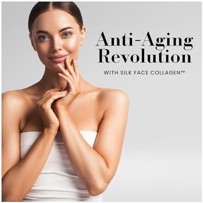 Coco March Silk Face Collagen – High-Absorption Molecular Collagen & Silk Sericin Protein – 20g Protein, No Taste, Dissolves Instantly – Supports Skin, Hair, Nails & Joint Health – 30-Day Supply