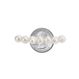 Savlano 8MM Cultured Freshwater Baroque Pearl Stretch Bracelet 7 Inches. Available In a Range of Beautiful Colors, For Women Comes with Gift Box