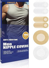 100 Pairs(200 Peices) Men's Nipple Cover, Hide Nipple Tape, Anti-Chafing Nipple Covers for Sport and Daily Wear
