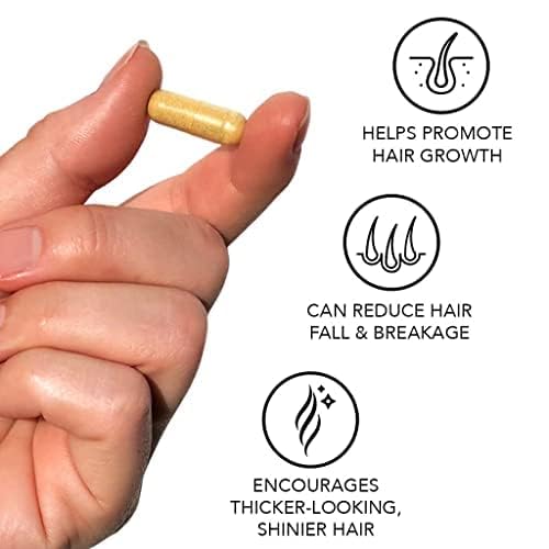 HAIRtamin Advanced Hair & Scalp Serum Pack | All-Natural Vegan Biotin Capsules & Serum Sample for Hair, Skin & Nail Growth