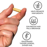 HAIRtamin Advanced Hair & Scalp Serum Pack | All-Natural Vegan Biotin Capsules & Serum Sample for Hair, Skin & Nail Growth