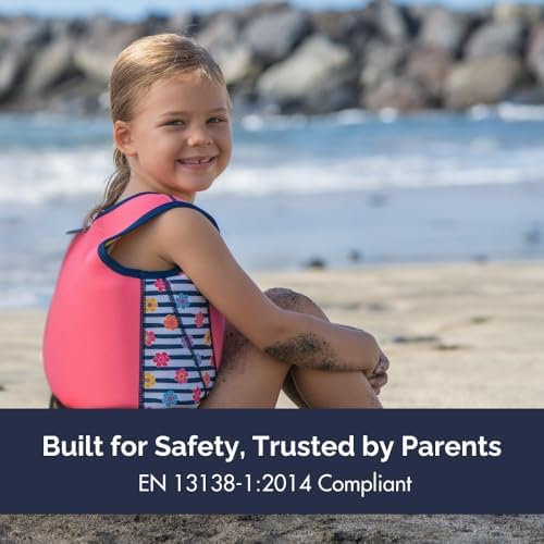 Limmys Premium Kids Swim Vest - Toddler Swim Jacket and Buoyancy Swimming Aid - Modern Design Swimming Vest for Boys, Girls and Babies - Drawstring Bag Included