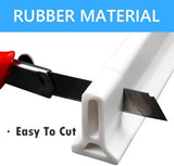 Duzzy 67 Inch Collapsible Shower Water Dam Shower Stopper Barrier and Retention System and Keeps Water Inside Threshold Dry and Wet Separation Suitable for Bathroom and Kitchen