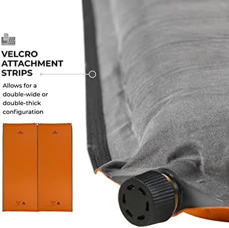 Teton Self Inflating Sleeping Pad, Inflatable Camping Sleeping Pads, Compact Mat for Camping, Backpacking, and Hiking.
