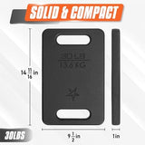 Yes4All Cast Iron Ruck Weight, Weighted Plate for Rucking, Swings, Squat, Strength Training - Multiple Weights: 10LB to 45LB
