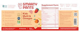 SmartyPants Kids Multivitamin Gummies: Omega 3 Fish Oil (EPA/DHA), Vitamin D3, C, Vitamin B12, B6, A, K & Zinc for Immune Support, Biotin, Gluten Free, Three Fruit Flavors, 90 Count (22 Day Supply)