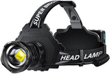 FARTIX Rechargeable LED Headlamp 2980 High Lumens, 12 Modes Zoomable Head Lamp, 95 Hours Long Battery Life & 125° Adjustable & IPX7 Waterproof Super Bright Head Light for Outdoor, Camping, Hard Hat