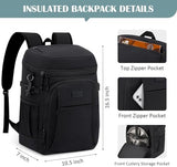Tuwubi Cooler Backpack 35/42 Cans, Backpack Coolers Insulated Leak Proof for Men Women, Waterproof Soft Sided Lunch Camping Beach Travel Ice Chest Backpack Cooler Bag