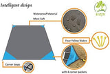 Outdoor Blanket (71" x 55") -Compact, Lightweight, Sand Proof Pocket Blanket Best Mat for The Beach, Hiking, Travel, Camping, Festivals with Pockets, Loops, Stakes, Carabiner