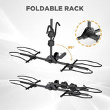 TANX Bike Racks for Ebikes,Fat Tire Bike Rack for Tow Hitch 2-Bike 160 lbs Capacity,Hitch Bike Rack for Heavy E Bike, Wobble Free Smart Tilting Folding Bicycle Car Racks for Standard, 2 inch Receiver