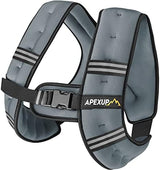 APEXUP Weighted Vest with 5lbs/10lbs/15lbs/20lbs/25lbs/30lbs Weights and Reflective Stripe, Weight Vest Men Women for Workout, Strength Training, Running