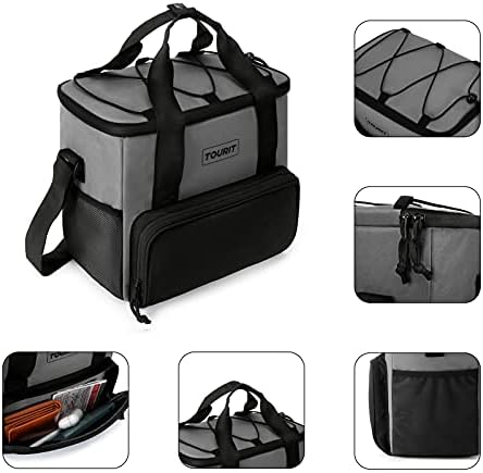 TOURIT Cooler Bag 24/35/46-Can Insulated Soft Cooler Portable Cooler Bag 14.6/24/32L Large Lunch Cooler for Picnic, Beach, Work, Trip