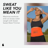 Sports Research® Sweet Sweat Waist Trimmer - Premium Sweat Enhancing Fitness Belt for Women & Men - 5 Adjustable Sizes
