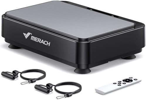 MERACH Vibration Plate Exercise Machine, Mini Vibrating Plate Machine for Women Men, Full Body Vibration Platform, Exercise Equipment for Home
