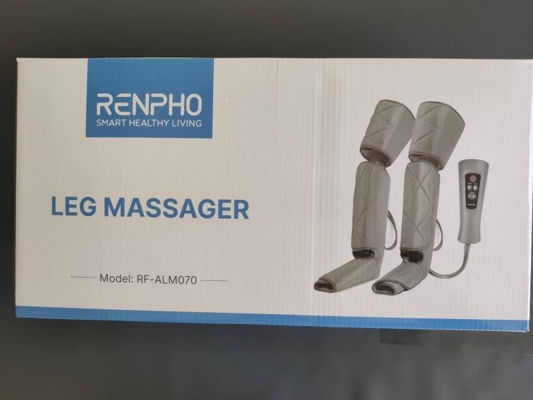 RENPHO Leg Massager FSA HSA Eligible, Air Compression Massager for Circulation Pain Relief, Effective for Father Mother Reduce Swelling-Grey