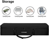 Camping Chair Replacement Bag, 42 Inch Extra Large Zippered Cot Bag, Waterproof Foldable Carrying Case with Handle Strap, Large Mouth fits Most Cots & Chairs for Travel Outdoor