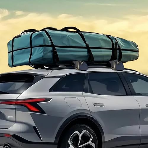 VEVOR Soft Roof Rack Pads, 30" Universal Car Roof Rack Pad for Various Crossbars, 176LBS Loading Luggage Kayak Carrier with 2 Tie Down Straps, 2 Quick Loop Straps & Storage Bag for SUP Canoe Snowboard