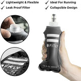 Soft Flask - Shrink As You Drink Soft Water Bottle for Hydration Pack - Folding Water Bottle Ideal for Running, Hiking, Cycling, Climbing & Rigorous Activity