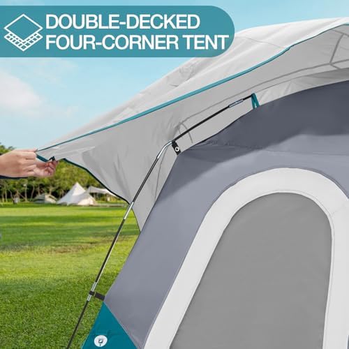 CAMEL CROWN 4/6 Person Tent Waterproof Lightweight Portable Backpacking Tent for Outdoor Camping Hiking