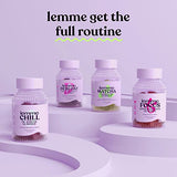 Lemme Debloat - Digestive & Gut Health Gummies with 2 Clinically Studied Probiotics & Prebiotic, 3 Billion CFUs - Vegan, Gluten Free, Non GMO, BlackBerry Flavor (60 Count)