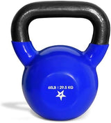 Yes4All 5-65lbs Kettlebells Vinyl Coated Cast Iron for Dumbbell Weights Exercises, Gym, Fitness, Full Body Workout Equipment Push up, Grip and Strength Training
