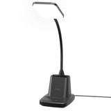 Sailstar Desk Lamp, LED Desk Lamps for Home Office, Wireless Charger Small Desk Lamp with Pen Holder, 3 Color Modes, Dimmable, CRI 85, 800LM, Study Lamps for College Dorm Room, Adapter Included, Black