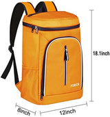 FORICH Soft Cooler Backpack Insulated Waterproof Backpack Cooler Bag Leak Proof Portable Small Cooler Backpacks to Work Lunch Travel Beach Camping Hiking Picnic Fishing Beer for Men Women