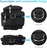 AGPTEK Fanny Pack for Women Men, RFID Large Capacity Waist Wallet Bag, Adjustable & Waterproof Bum Belt Pouch for Travel, Running, Shopping, Hiking, Dog Walking, Cycling, Climbing