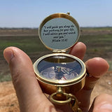 God's Path Compass – Communion & Confirmation Gift for Teenage Boys | Baptism Religious Gifts for Men, Christian, Catholic, Graduation | Sentimental & Inspirational Present – Greeting Card Included