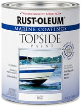 Rust-Oleum 207000 Marine Coatings Topside Paint, Quart, Semi-Gloss White 32 Fl Oz (Pack of 1)