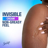 Secret Whole Body Deodorant Cream for Women, Peach & Vanilla Blossom Scent, Aluminum Free Deodorant, 72 HR Odor Protection, 3.0 oz