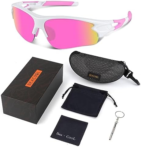 BEACOOL Polarized Sports Sunglasses for Men Women Youth Baseball Fishing Cycling Running Golf Motorcycle Tac Glasses UV400