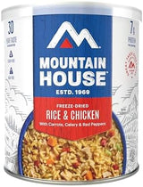 Mountain House Rice & Chicken | Freeze Dried Survival & Emergency Food | #10 Can | Gluten-Free