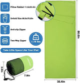 Sleeping Bag Liner, Travel Sheets & Adult Sleep Sack, Ultralight and Portable Summer Sleeping Bag - Ideal for Backpacking, Hotels and Hostels, Business Trips, Camping