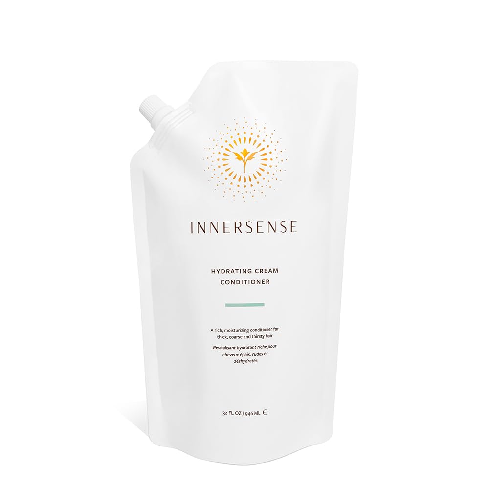 INNERSENSE Organic Beauty - Natural Hydrating Cream Conditioner | Non-Toxic, Cruelty-Free, Clean Haircare (32 oz Refill Pouch)