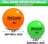 GoSports Weighted Training Balls - Choose Baseball or Softball - Hitting & Pitching Training for All Skill Levels - Improve Power and Mechanics