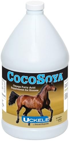 Uckele by SmartEquine CocoSoya Oil | Oil for Skin and Coat | Contains Soybean and Coconut Oil for Overall Coat Shine and Horse Health | Nourishing Fatty Acids for a Lustrous Appearance | 1 Gallon
