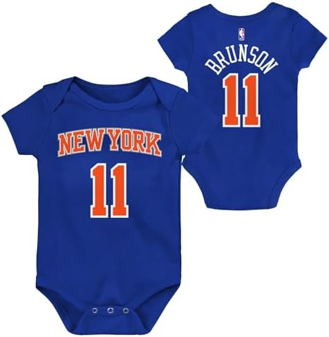 Outerstuff NBA Newborn & Infants 0-24 Official Player Name & Number Jersey Creeper Romper