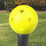 Franklin Sports Plastic Softballs - MLB - Includes 6 Balls for Batting Practice or Backyard Baseball Play - Replacement Balls – 90mm Official Baseball Size - Yellow