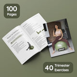 BABYGO® Birthing Ball for Pregnancy & Labor + Our Award Winning Book - Exercise, Birth & Recovery Plan, 5X Stronger Than a Yoga Ball with Eco Friendly Material