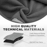 Fleece Waterproof Outdoor Blanket, Windproof Stadium Blanket for Camping, Picnics, and Sports Stay Dry and Comfortable 80"x58"