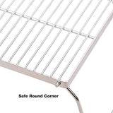 Campfire Grill 304 Stainless Steel Grate, Folding Camping Grill Heavy Duty with Carrying Bag, Large